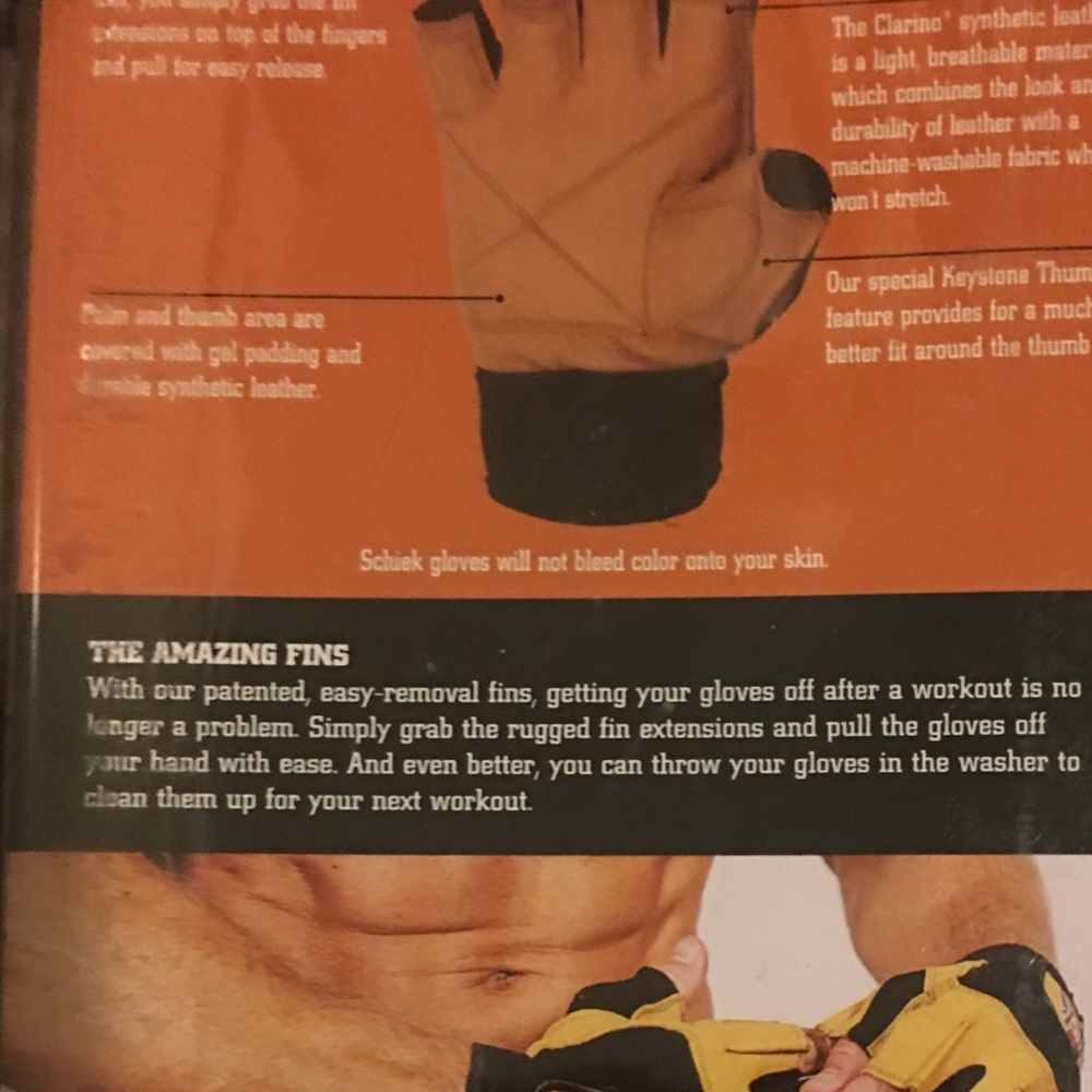 Schiek leather lifting gloves power series NWT - Picture 5 of 6